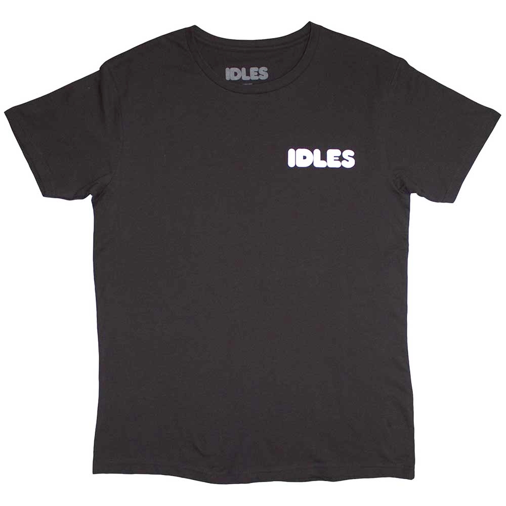 Idles - Cartoon Flower Tshirt Homme - Noir